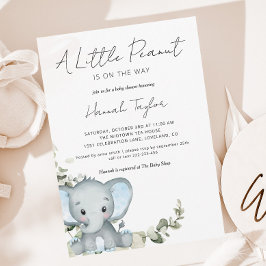Invitación de Elephant Boy Baby Shower