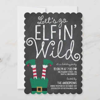 Invitación de Elfin Wild Party