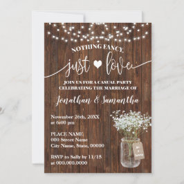 Invitación de Elopamiento de Amor Simple al Oeste