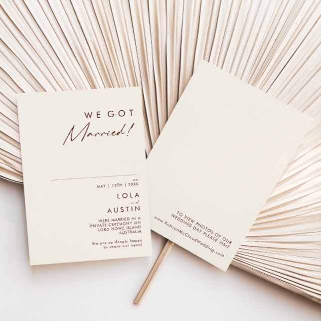 Invitación de Elopement Blanco Natural del Desiert (Subido por el creador)