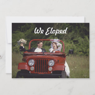 Invitación de Elopement Bride y Groom