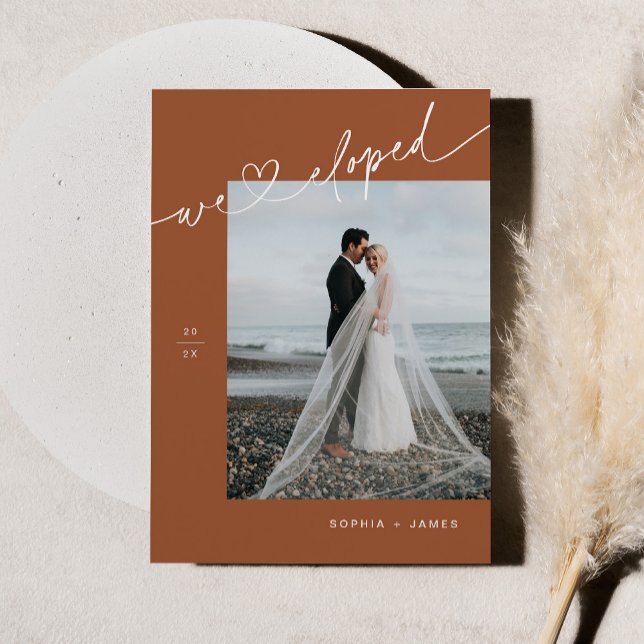 Invitación de Elopement Cardíaco Minimalista de SI (Subido por el creador)
