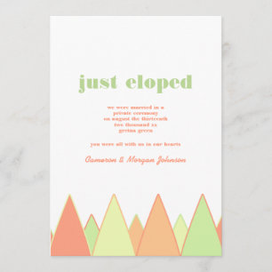 Invitación de Elopement Colorful Peaks