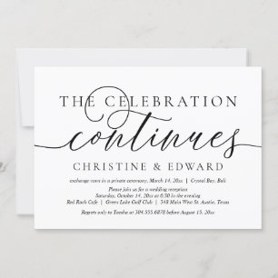 Invitación de Elopement de Boda, La Celebración Co