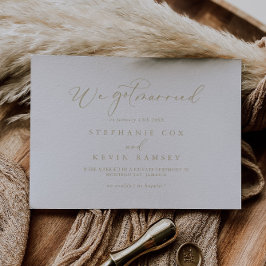 Invitación de Elopement de la Caligrafía Idílica O