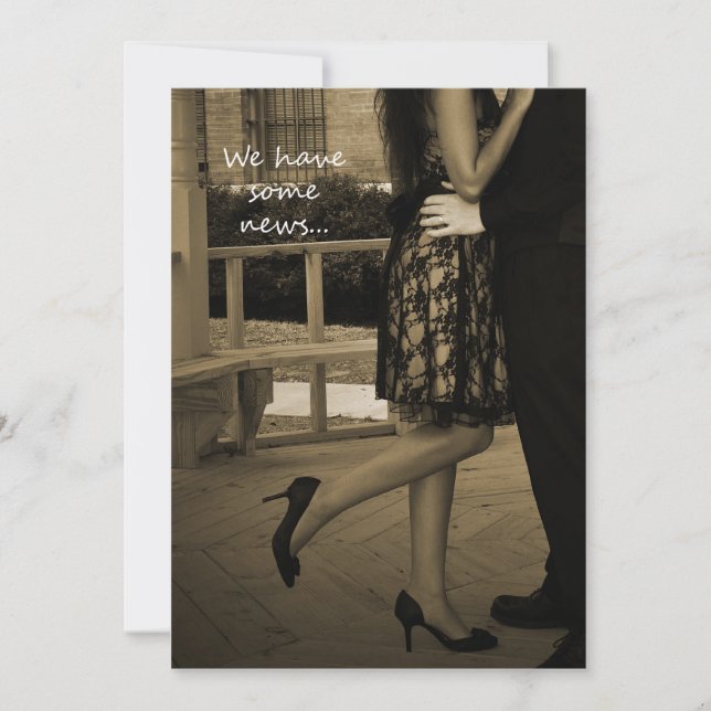 Invitación de Elopement de una pareja elegante (Anverso)