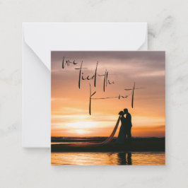 Invitación de Elopement Knot Photo