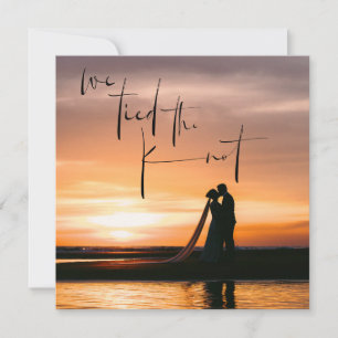 Invitación de Elopement Knot Photo