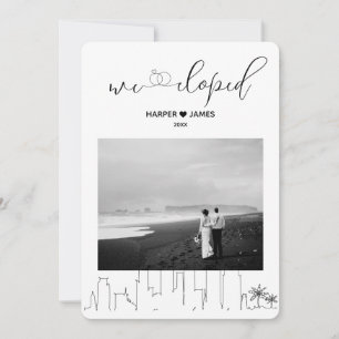 Invitación de Elopement moderna   Los Ángeles