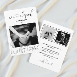Invitación de Elopement moderna | Nueva York