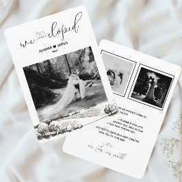 Invitación de Elopement moderna | Valle de Napa