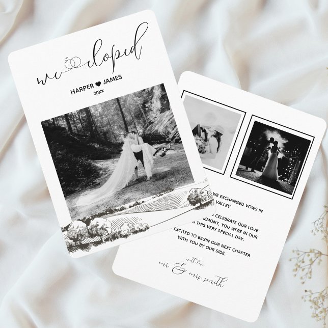 Invitación de Elopement moderna | Valle de Napa (Subido por el creador)
