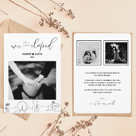 Invitación de Elopement moderna | Vegas
