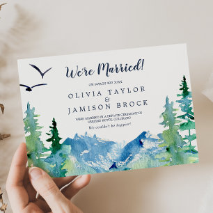 Invitación de Elopement Rocky Mountain Destination