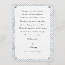 Invitación de Elopement Rosa Mosaic