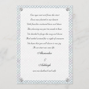 Invitación de Elopement Rosa Mosaic