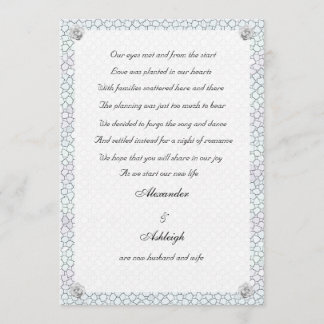 Invitación de Elopement Rosa Mosaic