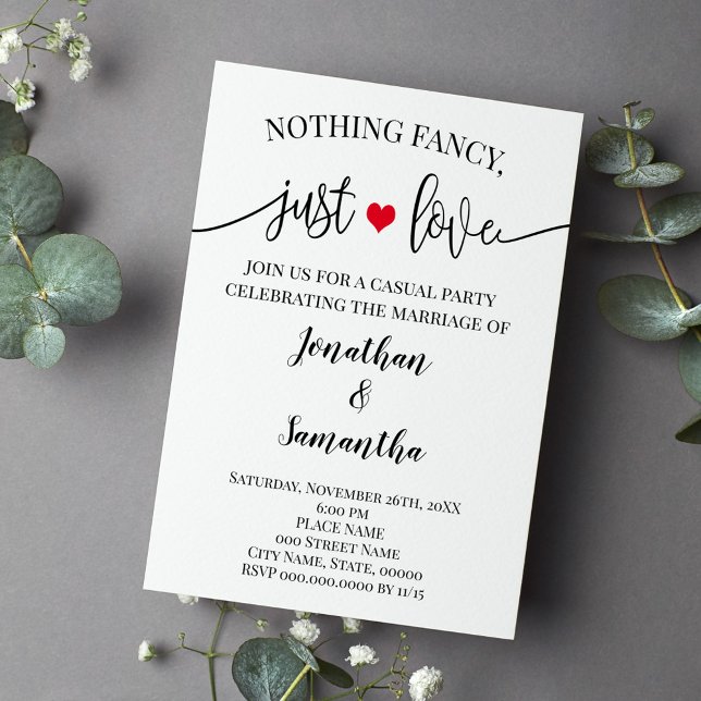 Invitación de Elopement Simple Sin Nada Lujoso Sol (Subido por el creador)