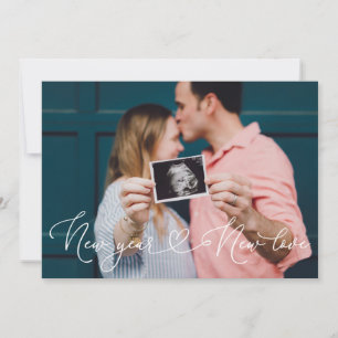 Invitación de embarazo Año Nuevo Nuevo Amor