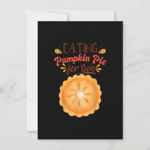 Invitación De Embarazo Comer Calabaza Para Dos