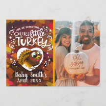 Invitación de embarazo de Acción de Gracias