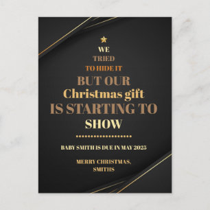 Invitación de embarazo de árbol de Navidad