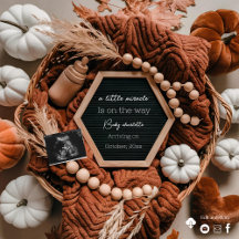 Invitación de embarazo de caída corta