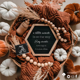 Invitación de embarazo de caída corta