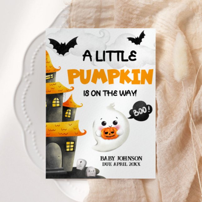 Invitación de embarazo de Halloween (Subido por el creador)