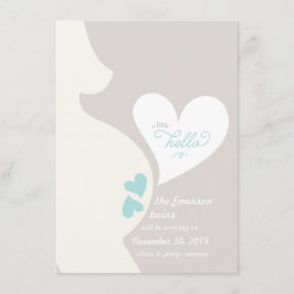 Invitación de embarazo de mami de amor