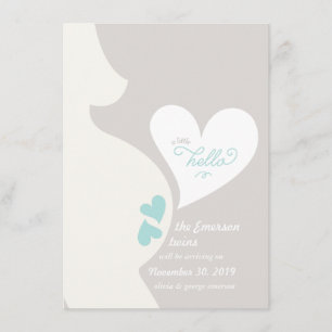Invitación de embarazo de mami de amor