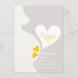 Invitación de embarazo de mami de amor