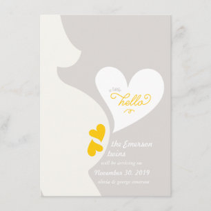 Invitación de embarazo de mami de amor