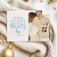 Invitación de embarazo de pareja de Navidades de f