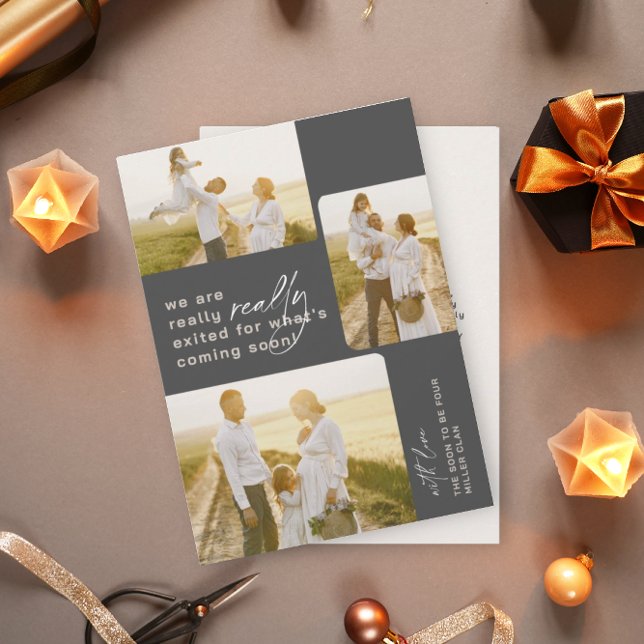 Invitación de embarazo de vacaciones grises realme (Subido por el creador)