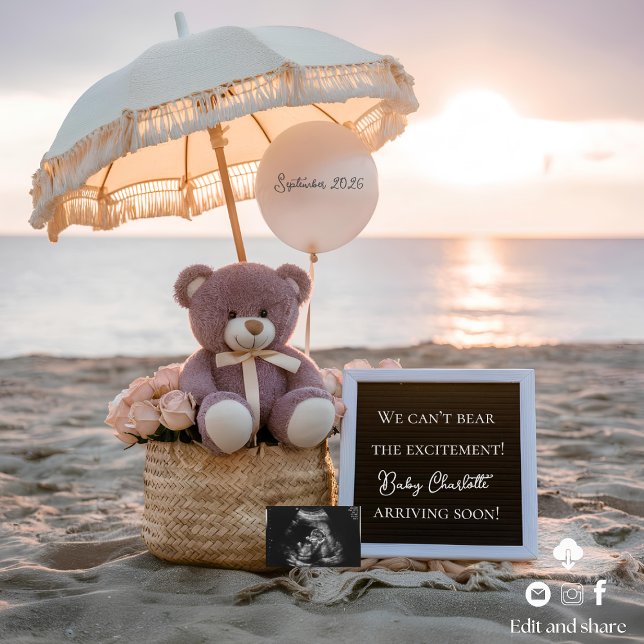 Invitación de embarazo de verano en la playa de Cu (Subido por el creador)