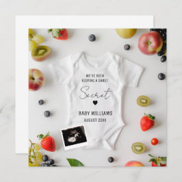 Invitación de embarazo de verano minimalista