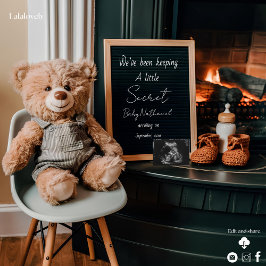 Invitación de embarazo digital neutra