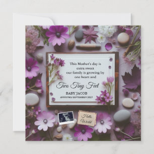 Invitación de embarazo en el día de la madre para 