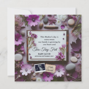 Invitación de embarazo en el día de la madre para 