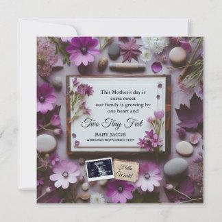 Invitación de embarazo en el día de la madre para 