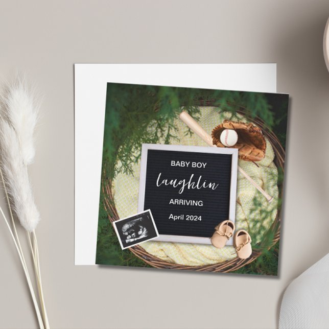 Invitación de Embarazo en el Tema del Béisbol (Baseball Theme Pregnancy Announcement)