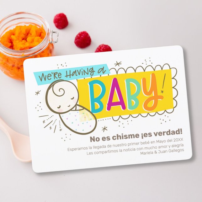 Invitación de embarazo en español (Subido por el creador)