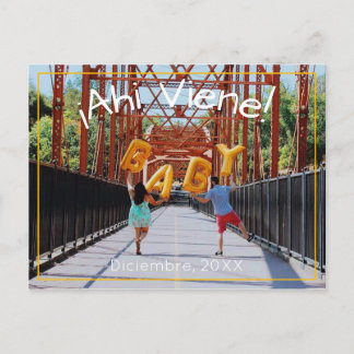 Invitación de embarazo en español