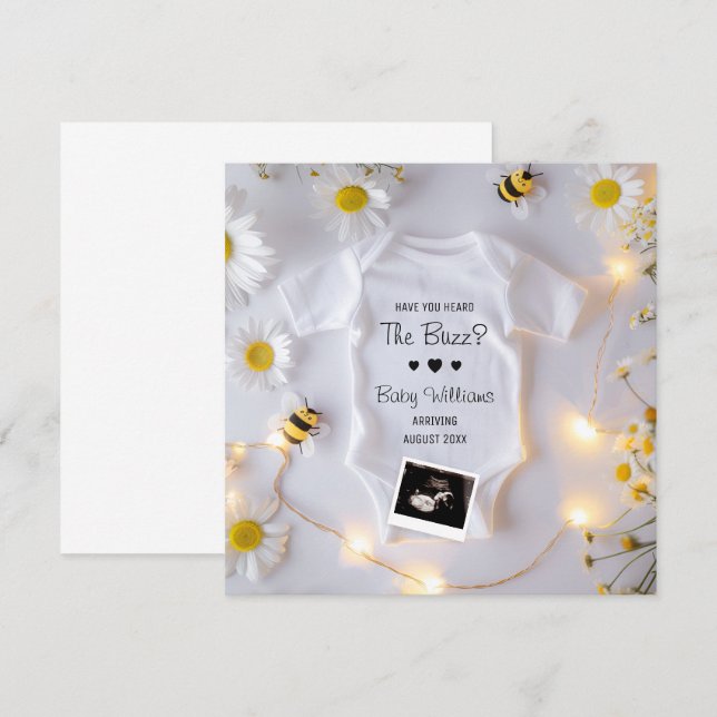 Invitación de Embarazo en las redes sociales (Anverso / Reverso)