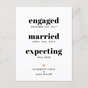 Invitación de embarazo en línea de tiempo divertid