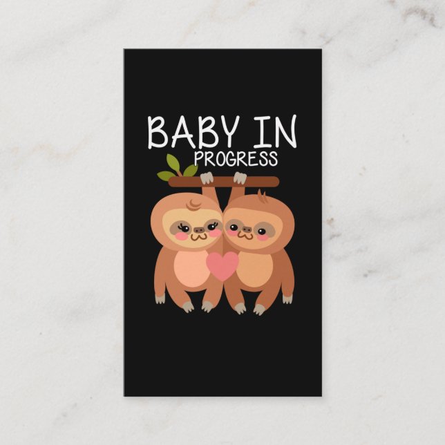 Invitación de embarazo eslovaca Humor de pareja (Anverso)