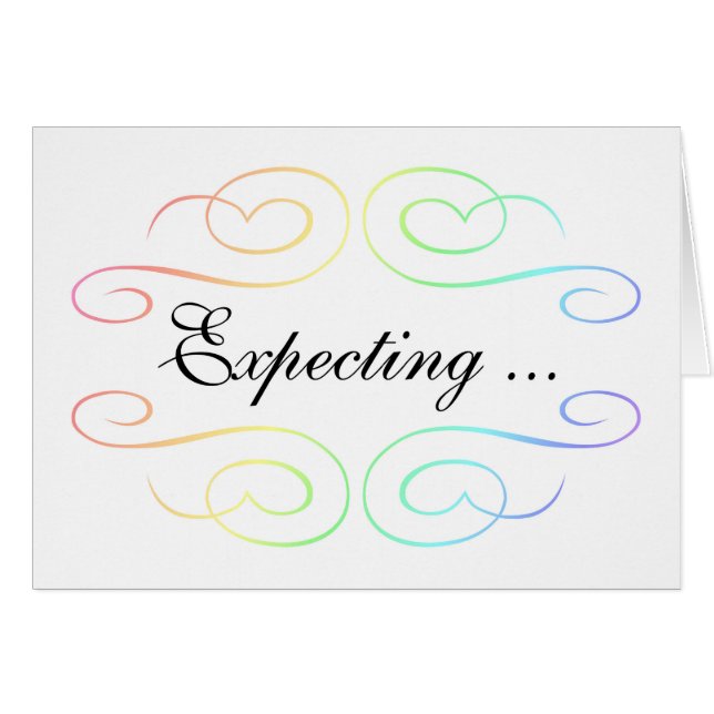 Invitación de embarazo Gay/Lesbiana (Anverso (Horizontal))