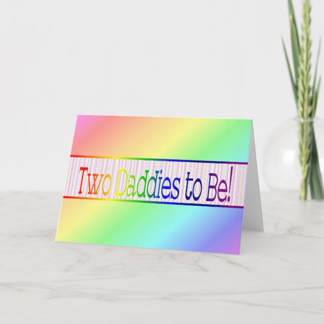 Invitación de embarazo Gay/Lesbiana (Anverso)