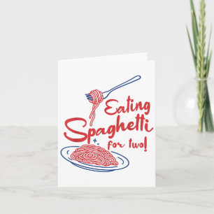 Invitación de embarazo Mamá italiana comiendo espa